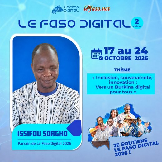 Les 100 Visages du Burkina Digital&nbsp;: Issifou Sorgho, faire du numérique un outil d’inclusion pour tous