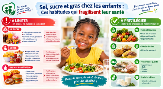 Sel, sucre et gras chez les enfants : Ces habitudes qui fragilisent leur santé