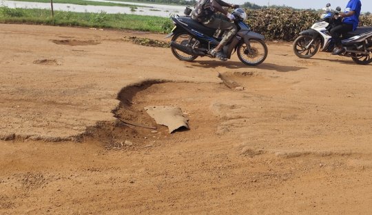 Ouagadougou&nbsp;: La dégradation de la route Tanghin-Tampouy inquiète les usagers