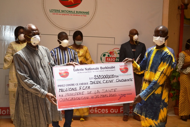  Lutte contre le Covid-19&nbsp;: La Lonab mise 250 millions de francs CFA