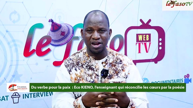 Du verbe pour la paix&nbsp;: Eco KIENO, l’enseignant qui réconcilie les cœurs par la poésie 