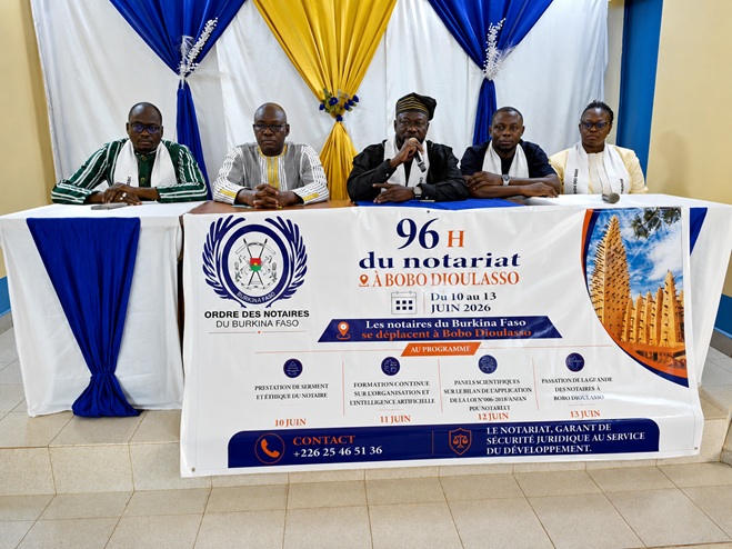 96 heures du notariat&nbsp;: Les notaires burkinabè face au défi de l’intelligence artificielle et de la modernisation