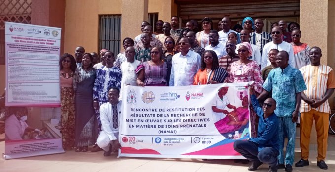 Burkina/Soins prénatals&nbsp;: Un atelier pour partager les résultats du projet de recherche de mise en œuvre sur les nouvelles directives nationales
