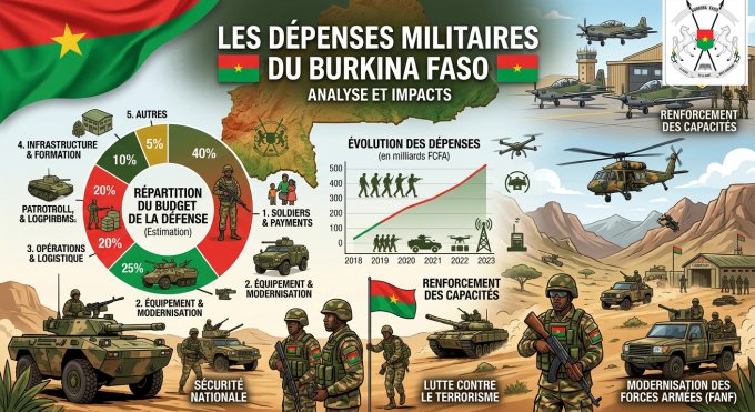 Analyse de l’impact de la crise sécuritaire sur les dépenses militaires du Burkina Faso