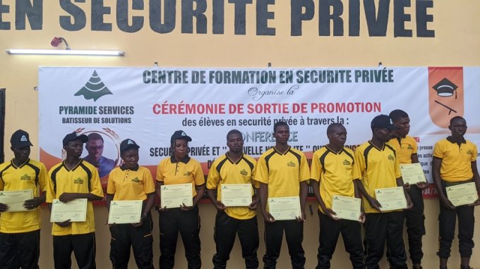 Burkina/Sécurité privée : Pyramide Services livre sa première cohorte forte de 69 agents