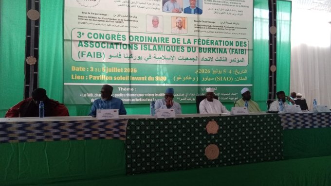 Burkina/Religion&nbsp;: Le 3è congrès de la FAIB recommande l’intensification des actions de paix, de cohésion sociale, d’éducation et de développement national