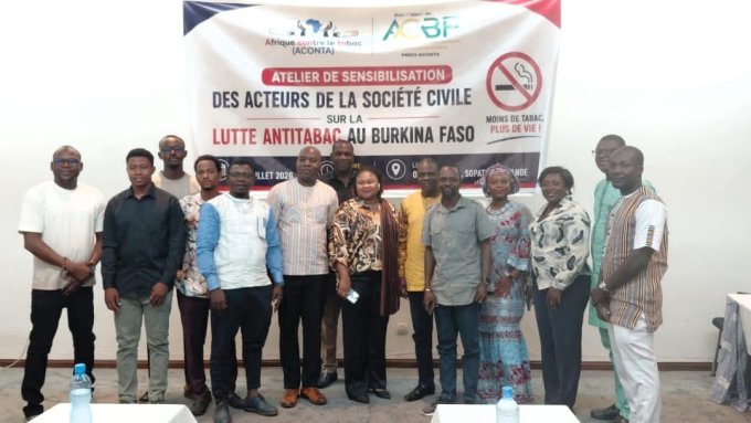 Burkina/Santé&nbsp;: ACONTA renforce les capacités de la société civile pour une offensive contre les produits du tabac et les stupéfiants  