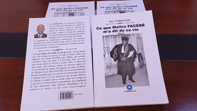 Burkina&nbsp;: Sita Tarbagdo dédicace l’ouvrage «&nbsp;Ce que Me Pacéré m’a dit de sa vie&nbsp;»