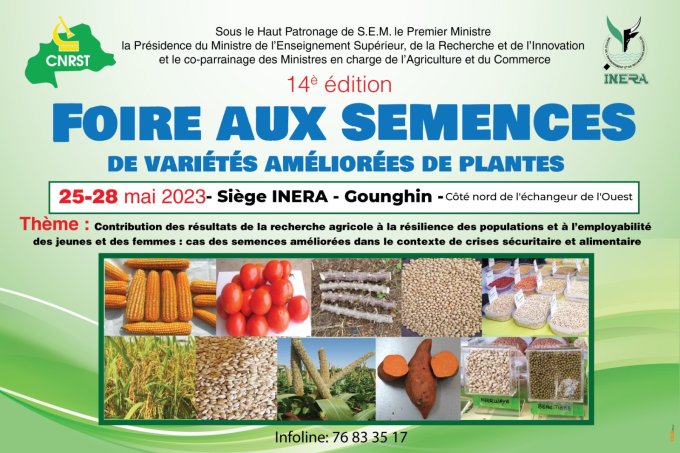 14e édition de la Foire aux semences de variétés améliorées de plantes du 25 au 28 mai 2023