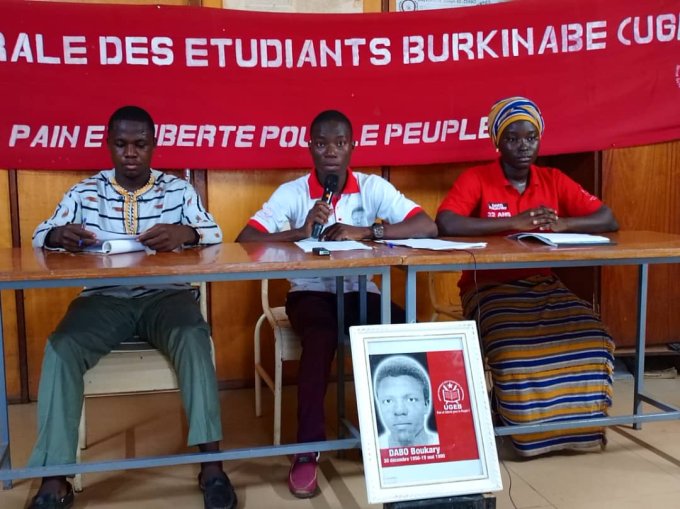 An 34 de l’assassinat de Dabo Boukary : L’UGEB annonce les couleurs de la commémoration et dénonce l’enlèvement d’étudiants