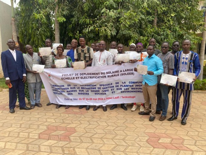 Burkina/Projet de déploiement du Solaire à large échelle et d’électrification rurale (SOLEER) : La délégation  spéciale de la commune Tensobtenga  impliquée 