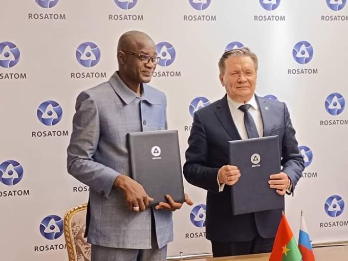 Energie : La société d’Etat russe Rosatom et le Burkina s’engagent dans plusieurs domaines de développement des technologies nucléaires