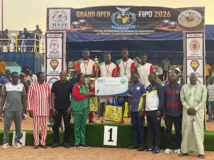Festival international de pétanque de Ouagadougou&nbsp;: Le club Sountong Nooma du Burkina remporte le grand prix