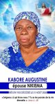 Décès de Augustine KABORÉ : Remerciements